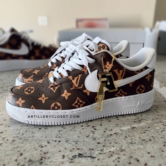 Nike Air Force 1 One Low LV custom sneakers - Picture 3 of 7